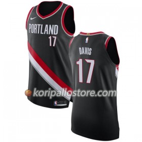 Portland Trail Blazers Ed Davis 17 Nike 2017-18 Musta Miesten Pelipaidat Swingman 